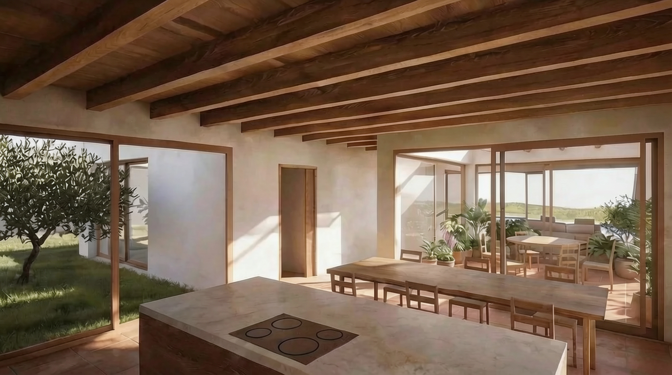 Villa Oliva exteriores y piscina por MCG arquitectos